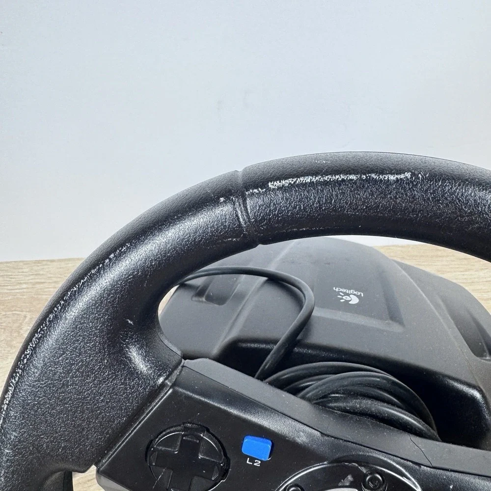 Logitech NASCAR Racing Wheel Controller Black Untested Vintage Gaming Wheel